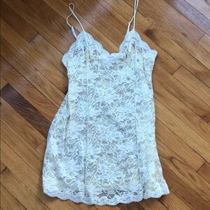 Victoria's Secret Cream Lace Slip excellent condition size medium